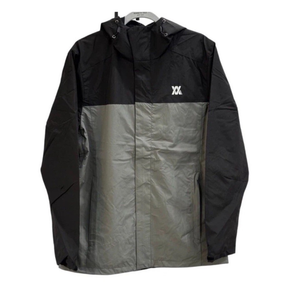 Dixxon Flannel Co Mens Tech Jacket Large Gray Black Windbreaker  Athleisure Golf